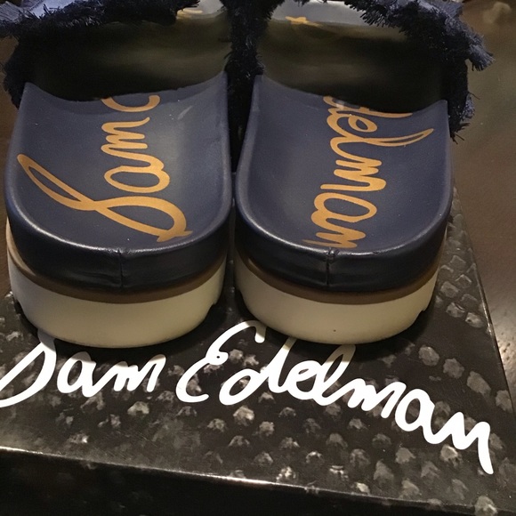 COPY - Sam Edelman mares slides dark blue EUC - Picture 5 of 10